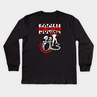 Social Distortion Skull Kids Long Sleeve T-Shirt